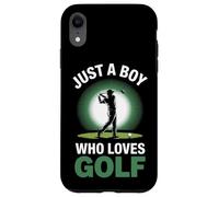 Funny Just A Boy Who Loves Golf Golfer Life Passion Case for iPhone XR