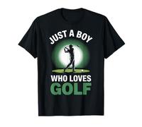 Funny Just A Boy Who Loves Golf Golfer Life Passion T-Shirt