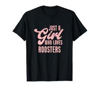 Funny Just a Girl Who Loves Roosters Value Graphic T-Shirt
