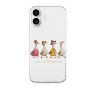 Funny Just A Silly Goose Slim Phone Cases Cover Compatible with iPhone 16/16 Plus/16 Pro/16 Pro Max/16 E