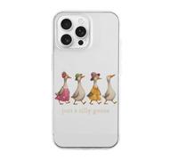 Funny Just A Silly Goose Slim Phone Cases Cover Compatible with iPhone 16/16 Plus/16 Pro/16 Pro Max/16 E
