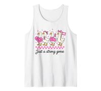 Funny Just A Strong Goose Breast Cancer Awaeness Month Women Tank Top