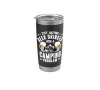 Funny Just Another Beer Drinker with a Camping Problem Stainless Steel Insulated Tumbler
