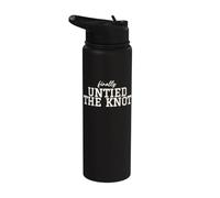 Funny Just Divorce New Beginning Party Untied The Knot Stainless Steel Insulated Water Bottle