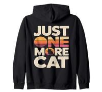 Funny Just One More Cat Cats Zip Hoodie
