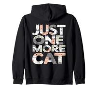 Funny Just One More Cat Cats Zip Hoodie