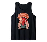 FUNNY JUST WAITING FOR HALLOWEEN with Devil Tank Top