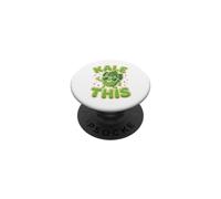 Funny Kale This Vegan Plant Based Vegetable Design PopSockets Adhesive PopGrip