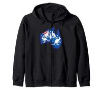Funny Kangaroo Australian Animals Flag Kangaroo Lover Zip Hoodie
