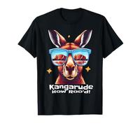 Funny Kangaroo Wearing Glasses Australia Safari Adventure T-Shirt