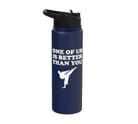 Funny Karate Competition Mastery Match Stainless Steel Insulated Water Bottle