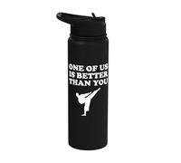 Funny Karate Competition Mastery Match Stainless Steel Insulated Water Bottle