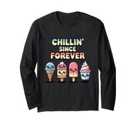 Funny Kawaii Ice Cream Best Friends Chillin Since Forever Long Sleeve T-Shirt
