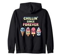 Funny Kawaii Ice Cream Best Friends Chillin Since Forever Zip Hoodie