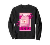 Funny Kawaii Japanese Strawberry Milk Shake Carton Milkshake Sweatshirt