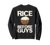 Funny Kawaii Rice Bowl Rice Before Guys Anime Sweatshirt
