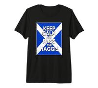 Funny Keep Calm and Pass The Haggis Premium T-Shirt
