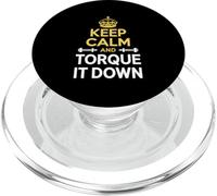 Funny Keep Calm And Torque It Down Ironworker PopSockets PopGrip for MagSafe