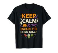Funny Keep Calm Escape The Corn Maze Halloween T-Shirt