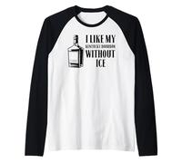 Funny Kentucky Bourbon Without ICE Raglan Baseball Tee