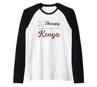 Funny Kenya Summer Vacation Travel Souvenir Quote Traveller Raglan Baseball Tee
