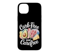 Funny Keto Carb- Free And Carefree Case for iPhone 14 Plus