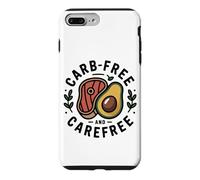 Funny Keto Carb- Free And Carefree Case for iPhone 7 Plus/8 Plus