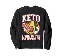 Funny Keto Living On The Fat Side Of Life Sweatshirt