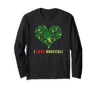 Funny Keto Love Broccoli Vegan Organic Paleo Veggies Kids Long Sleeve T-Shirt