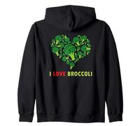 Funny Keto Love Broccoli Vegan Organic Paleo Veggies Kids Zip Hoodie