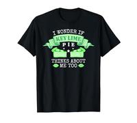 Funny Key Lime Pie T-Shirt, Men, Black, Large