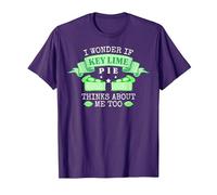 Funny Key Lime Pie T-Shirt, Men, Purple, Small