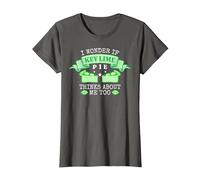 Funny Key Lime Pie T-Shirt, Women, Asphalt Grey, X-Large