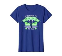 Funny Key Lime Pie T-Shirt, Women, Royal Blue, Large