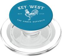 Funny Key West Rooster Chicken Sunrise Fishing Surfing Scuba PopSockets PopGrip for MagSafe