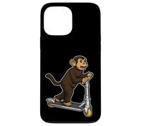 Funny Kick Scooter Monkey E-Scooting Ride Funny Rider Case for iPhone 13 Pro Max