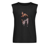 Funny Kickboxer Movie Jean Claude Van Damme Dance Scene V2 Men's Vests Tank Tops O-Neck 100% Cotton Undershirts Unisex Sleeveless T-Shirt M Black