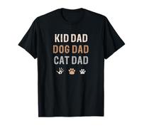 Funny Kid, Dog, Cat Dad Shirt Fur Papa Parent Father's Day T-Shirt