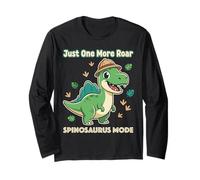 Funny Kids Dino Explorer Prehistoric Cartoon Spinosaurus Tee Long Sleeve T-Shirt