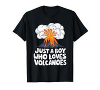 Funny Kids Just A Boy Who Loves Volcanoes Eruption Boy T-Shirt