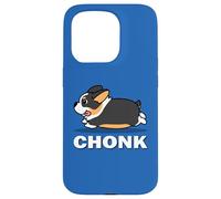Funny Kids Kawaii Fat Chonk Black Tricolor Corgi Dog Lover Case for iPhone 15 Pro