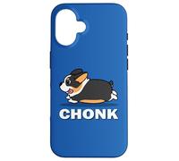 Funny Kids Kawaii Fat Chonk Black Tricolor Corgi Dog Lover Case for iPhone 16