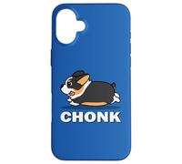 Funny Kids Kawaii Fat Chonk Black Tricolor Corgi Dog Lover Case for iPhone 16 Plus