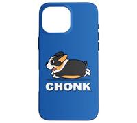 Funny Kids Kawaii Fat Chonk Black Tricolor Corgi Dog Lover Case for iPhone 16 Pro Max