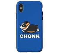 Funny Kids Kawaii Fat Chonk Black Tricolor Corgi Dog Lover Case for iPhone X/XS