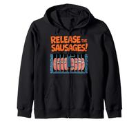 Funny Kier Starmer Parody Release The Sausages Zip Hoodie