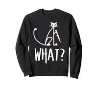 Funny Killer Cat Halloween Dark Humor Cat Lover Cat Mom Dad Sweatshirt