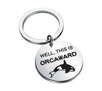 Funny Killer Whale Keychain Animal Lover Gift Well This Is Orcaward Keychain Orca Whale Lover Gift (This Is Orcaward-k)
