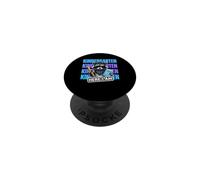 Funny Kindergarten Feral Raccoon Here I Am Back to School PopSockets Adhesive PopGrip