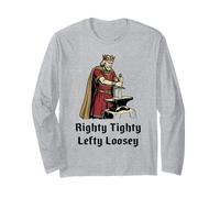 Funny King Arthur Excalibur Sword Righty Tighty Long Sleeve T-Shirt